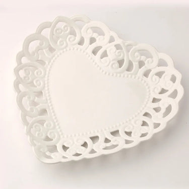 Piatto Cuore Porcellana Traf.25Cm Hervit 27826