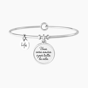 Bracciale Rigido Amica Con Ciondolo e Frase Kidult 732144
