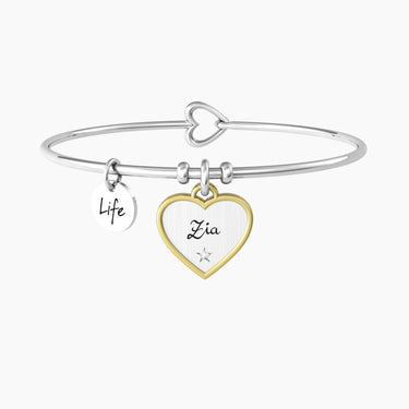 Bracciale Rigido Zia Con Ciondolo Cuore 732228