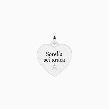 Ciondolo Cuore Con Frase Per La Sorella Kidult 741213