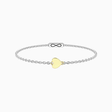 Bracciale Con Cuore In Oro 9Kt e Chiusura Non-Reversibile 732318