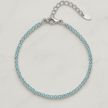 💎 Bracciale Tennis in Argento 925 con Zirconi Colorati