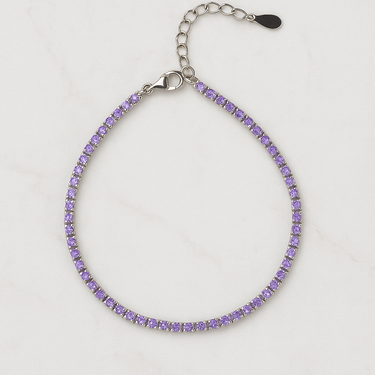 💎 Bracciale Tennis in Argento 925 con Zirconi Colorati