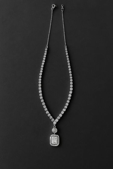 💎Collana Eclat Royale – Collier Eleganza in Argento 925 con Zirconi Bianchi 👑✨