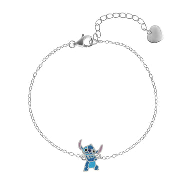 Bracciale a catena Disney Stitch bambino/a argento con Stitch centrale BS00094SL65CS