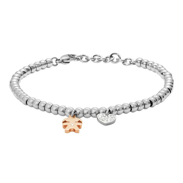 Bracciale Lady Chic Acciaio Bicolore Bianco / Rosa Cubic Zirconia 1688064
