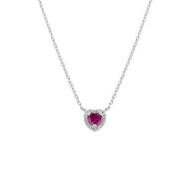 Collana Dolce Cuore Rubino Amen CLTICUBRZ