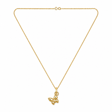 Collana Farfalla in Oro Giallo 18Kt – Delicata ed Elegante