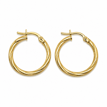Orecchini a Cerchio in Oro Giallo 18Kt – Eleganti e Leggeri