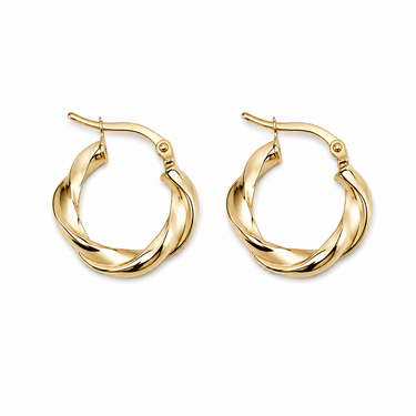 Orecchini a Cerchio in Oro Giallo 18Kt – Eleganti e Raffinati