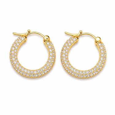 Orecchini a Cerchio in Oro 18Kt – Eleganti e Raffinati