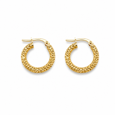 Orecchini a Cerchio in Oro Giallo 18Kt – Eleganti e Raffinati