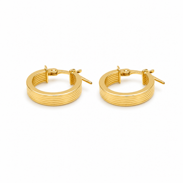 Orecchini a Cerchio in Oro Giallo 18Kt – Eleganti e Leggeri