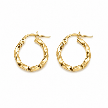 Orecchini a Cerchio in Oro Giallo 18Kt – Delicati ed Eleganti