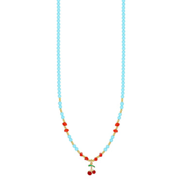 Collana Estiva Donna Con Ciondolo Ciliegie Nivy CARP1020#GRE