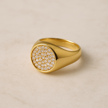 Anello Chevalier Regolabile in Argento 925 – Silver & Gold