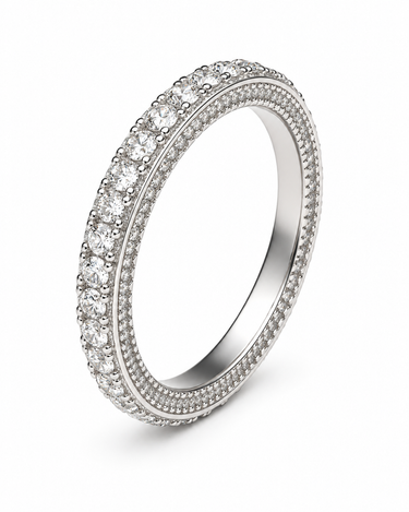 💎 Anello Veretta Luxury in Argento 925 con Zirconi Brillanti ✨