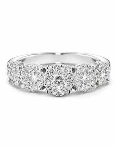 Anello Regolabile in Argento 925 con Zirconi – Eleganza Luminosa