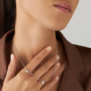 Collana Silver Collection Argento Rodiato Pietra sintetica 1685756