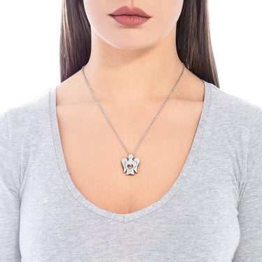 Collana con Angelo in Argento GIA319B