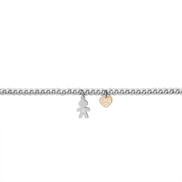 Bracciale Lady Chic Acciaio Bicolore Bianco / Rosa Cubic Zirconia 1688063