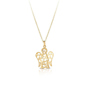 Collana Con Angelo In Oro Traforato Roberto Giannotti NKT296