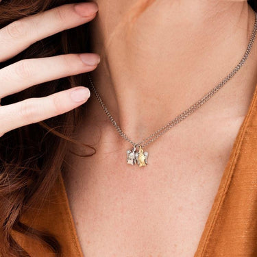 Collana Con Pendente Angelo In Oro Bianco E Diamanti Roberto Giannotti NKT322