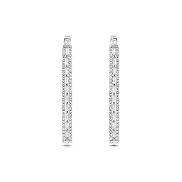Orecchini Pendenti Tennis Romantic Shine Metallo Cristallo 1674394