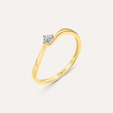 Anello Solitario Claire Oro Giallo Cubic Zirconia Stroili 1412099