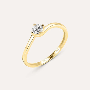 Anello Solitario Claire Oro Giallo Cubic Zirconia Stroili 1414590