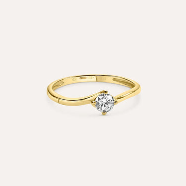 Anello Solitario Claire Oro Giallo Cubic Zirconia Stroili 1412100