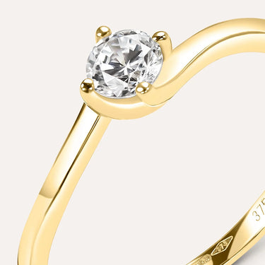 Anello Solitario Claire Oro Giallo Cubic Zirconia Stroili 1414590