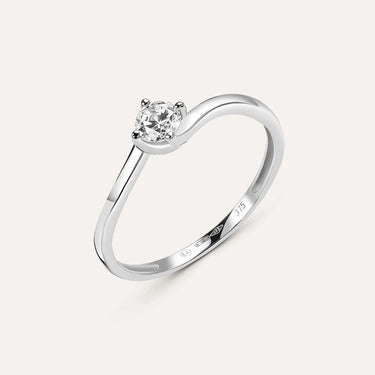 Anello Solitario Claire Oro Bianco Cubic Zirconia Stroili 1414961