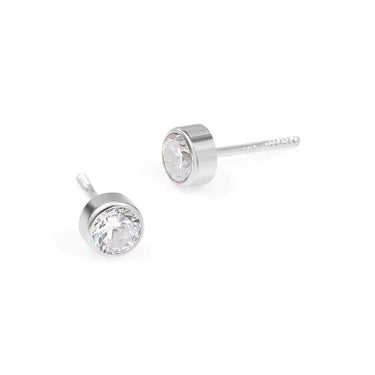 Orecchini Lobo Punto Luce Bon Ton Oro Bianco Cubic Zirconia Stroili 1425417