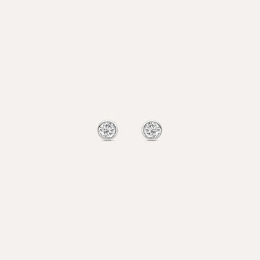 Orecchini Lobo Punto Luce Bon Ton Oro Bianco Cubic Zirconia Stroili 1425421