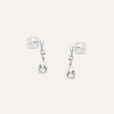 Orecchini Lobo Bon Ton Oro Bianco Cubic Zirconia Stroili 1433503