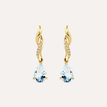 Orecchini Pendenti Amélie Oro Giallo Topazio Cubic Zirconia Stroili 1437877