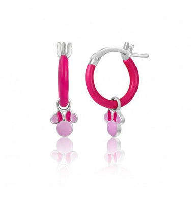 Orecchini Bambina In Argento A Cerchio Mini Minnie Gioielli Disney
