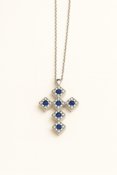 ✨ Croce Luminosa Icona in Argento 925 ✨