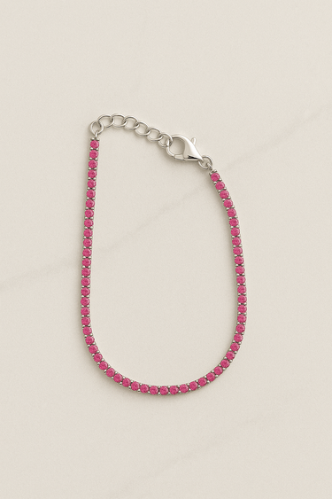 💎 Bracciale Tennis in Argento 925 con Zirconi Colorati