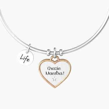 Bangle Con Ciondolo Grazie Maestra Kidult 732001