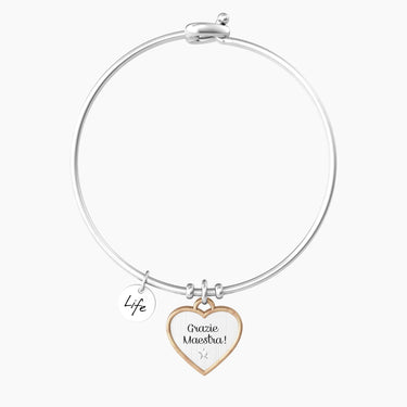 Bangle Con Ciondolo Grazie Maestra Kidult 732001