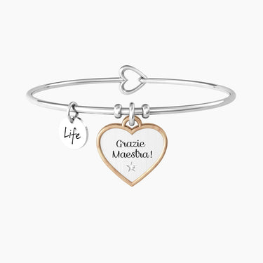 Bangle Con Ciondolo Grazie Maestra Kidult 732001