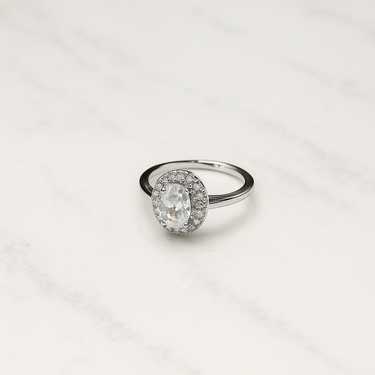 👑 Anello Princess – Argento 925 Regolabile con Zirconi Brillanti