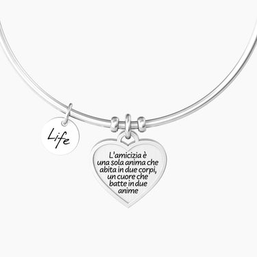 Bracciale Rigido Donna Con Ciondolo Amicizia Kidult 732155