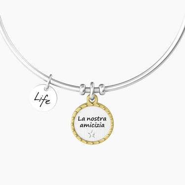 Bracciale Rigido Donna Con Ciondolo Tondo Amicizia Kidult 732159