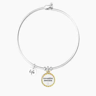Bracciale Rigido Donna Con Ciondolo Tondo Amicizia Kidult 732159