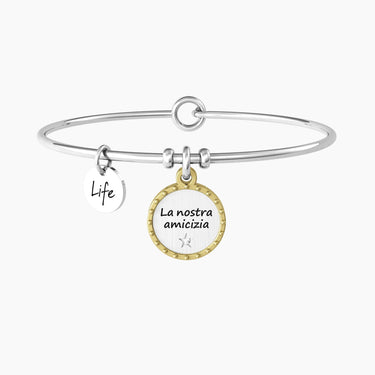 Bracciale Rigido Donna Con Ciondolo Tondo Amicizia Kidult 732159