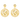 Orecchini Logo Chantecler Oro 42454