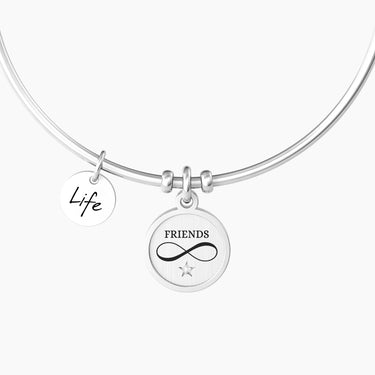 Bracciale Rigido Amicizia Con Ciondolo Infinito Kidult 732220